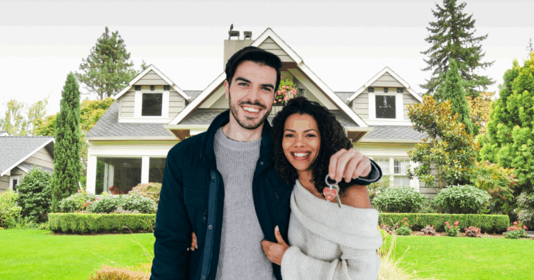 couple buying a home
