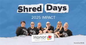 2025 Shred Days Impact | Honor Credit Union