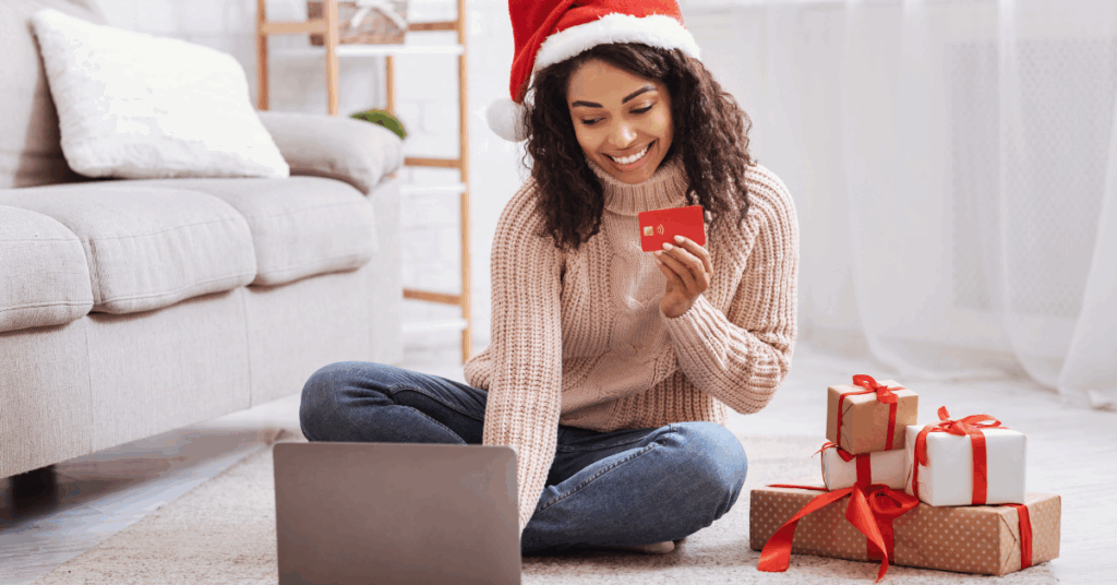 Women holiday shopping