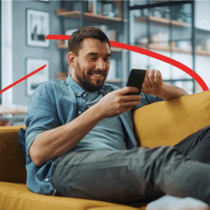 man on smartphone | Honor Credit Union