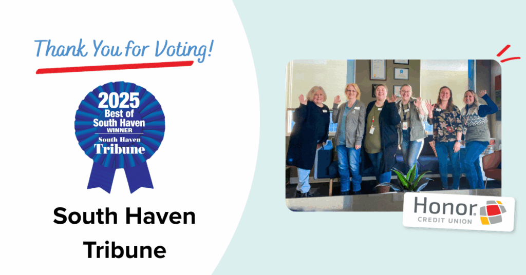 Honor Credit Union Wins South Haven Tribune’s 2025 Best of the Best Awards