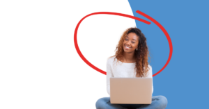 young women on computer | Honor Credit Union