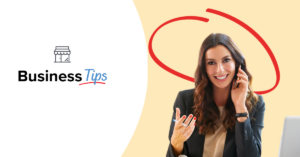 Business Tips- women on a business call | Honor Credit Union