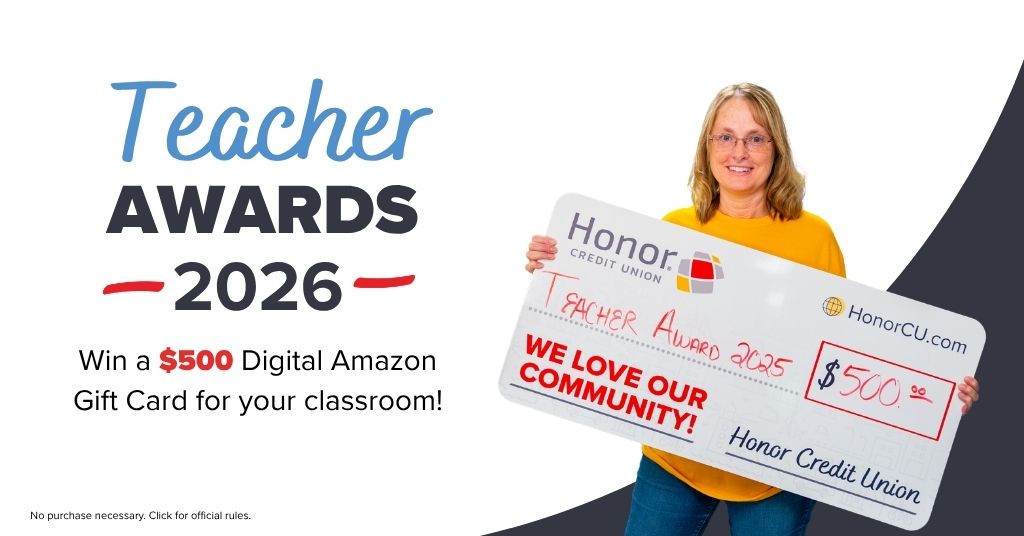 Teacher Awards 2026- win a $500 digital amazon gift card for your classroom