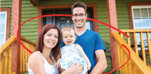 Family in front of a house | Honor Credit Union