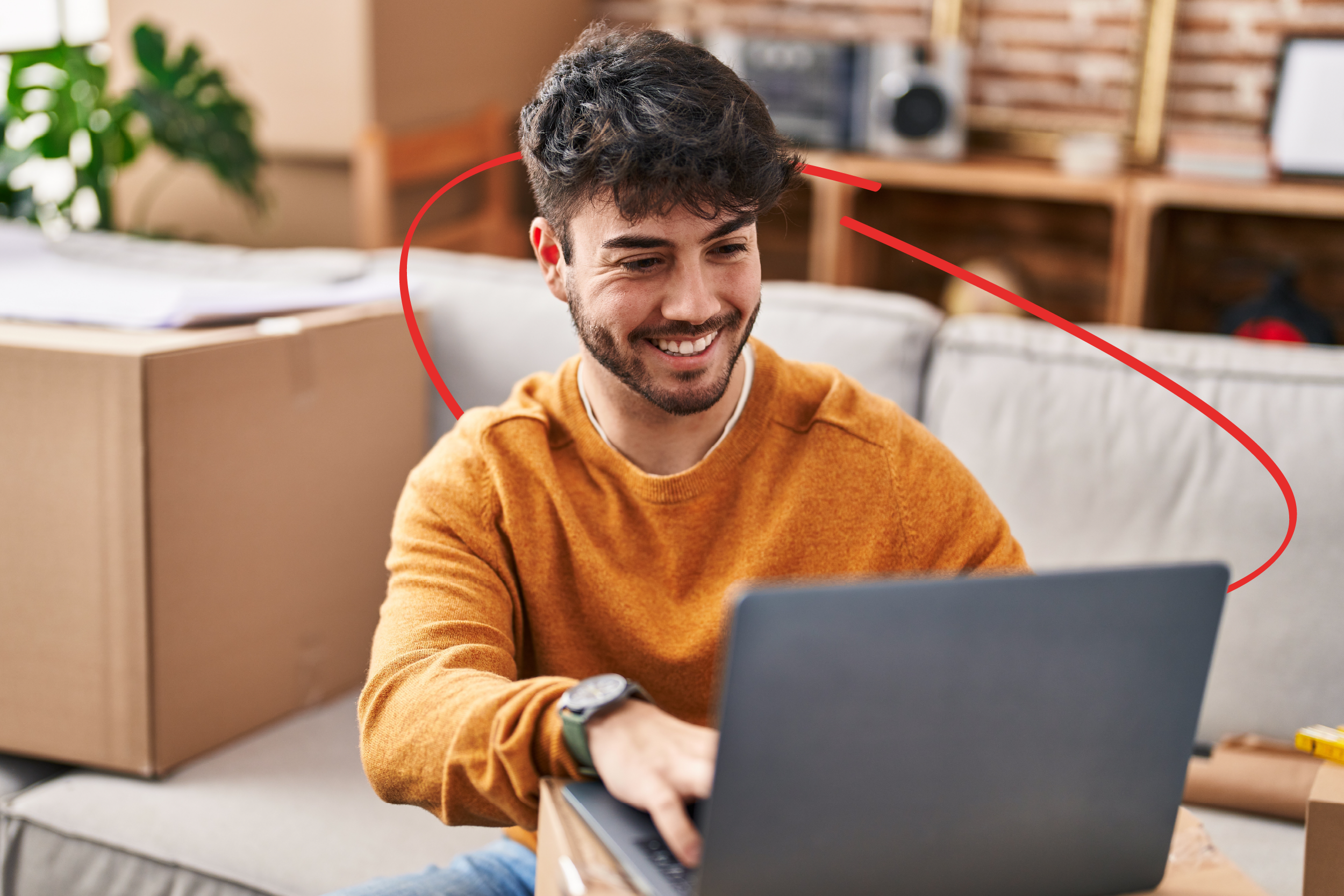 man on laptop