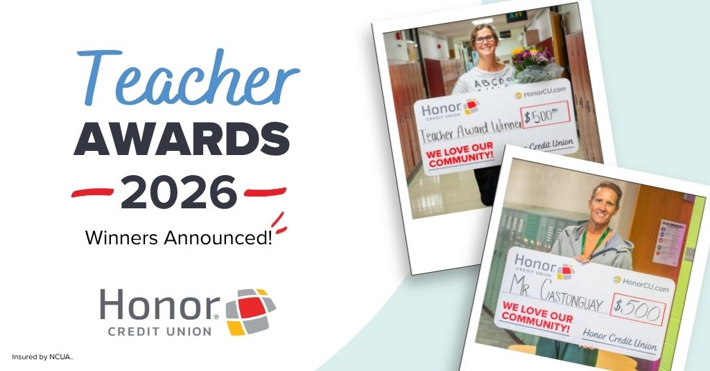 Teacher Awards 2026 Winners Announced | Honor Credit Union