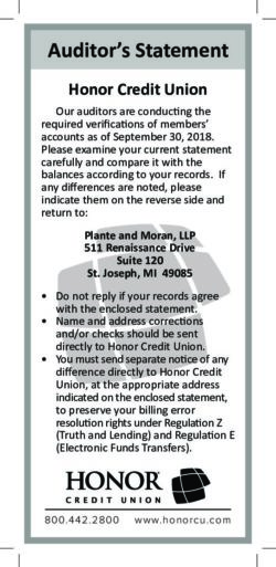 | Honor Credit Union
