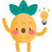 zogo-pineapple-lightbulb-idea zogo pineapple holding a lightbulb