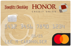 Benefits_Checking_debit_card honor credit union benefits checking debit card