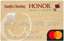 Benefits_Checking_debit_card honor credit union benefits checking debit card