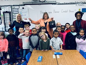 honor credit union teacher award winner